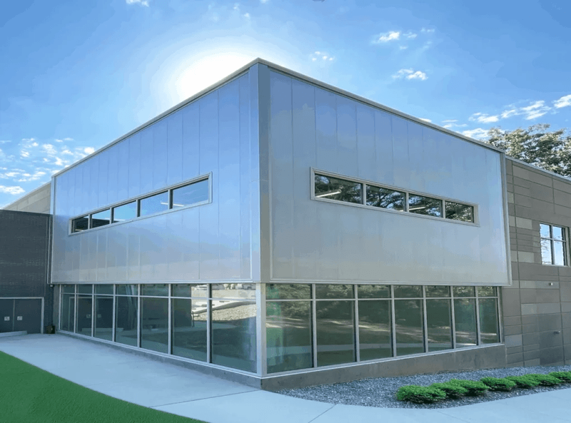 Double wall polycarbonate wall system by Extech