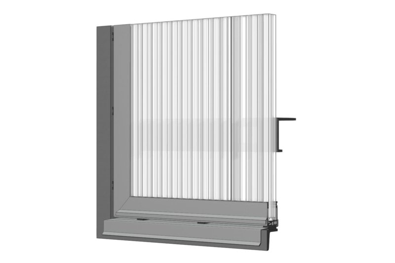 3D scenes featuring LIGHTWALL 3440® polycarbonate cladding.