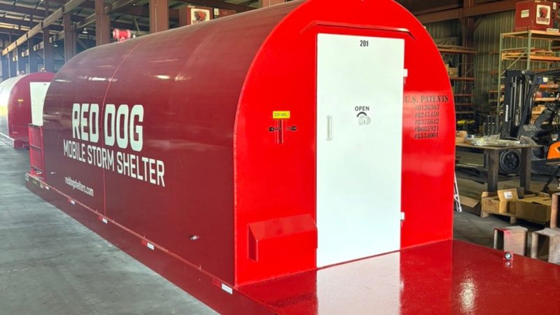 above-ground storm shelter