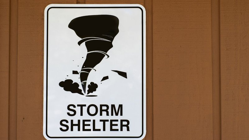 storm shelter signage