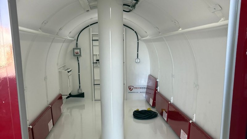 storm shelter interior showing ventilation