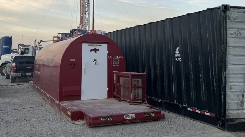 A remote industrial site requiring an above-ground shelter.
