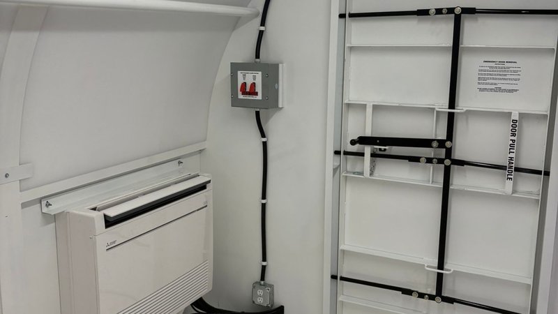 photo of storm shelter ventilation installed