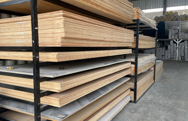 photo of lumbers in the warehouse ready for lumber distribution services