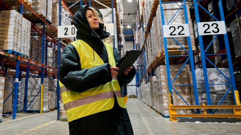 Temperature-controlled pharmaceutical logistics storage area