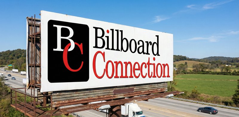 a billboard above a busy highway in georgia