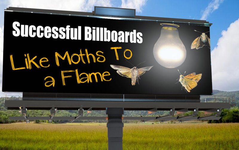 a billboard for rent next to a road in Georgia