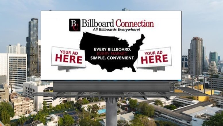 Billboard Connection national billboard ad promoting OOH multi market strategy