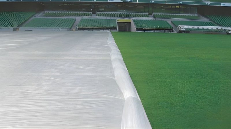 turf blanket covering soccer field to support turf recovery