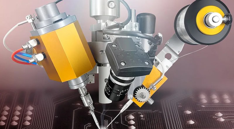 This is an image of an automated soldering robot.