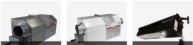 combustion heaters and infrared heating equipment
