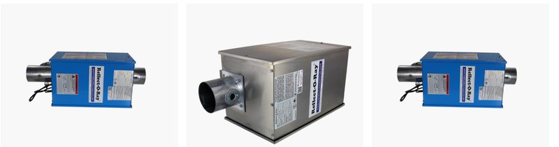 Reflect-O-Ray combustion heater product grid