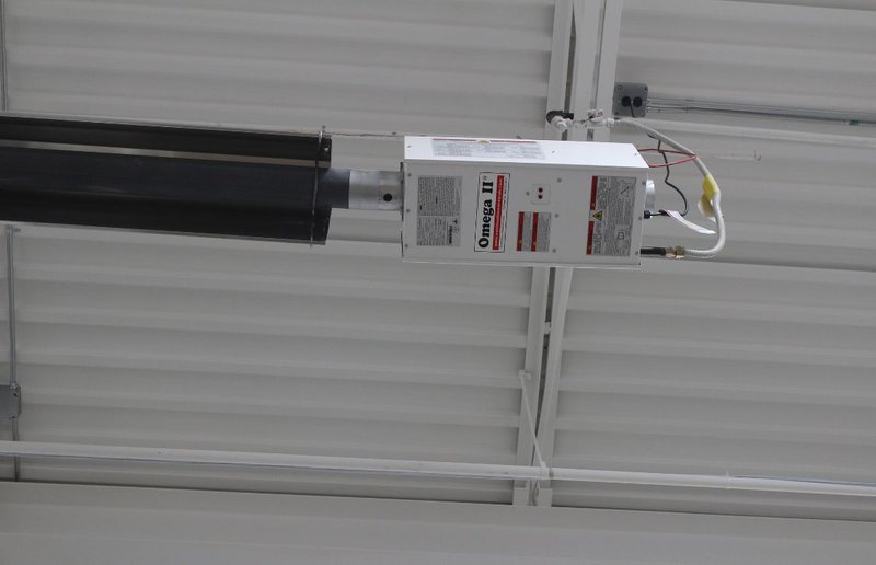 radiant heater installed after building heat loss calculations was ensured