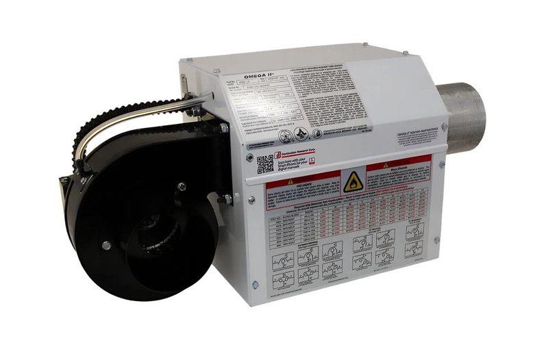 overhead radiant draft-induced tube heater