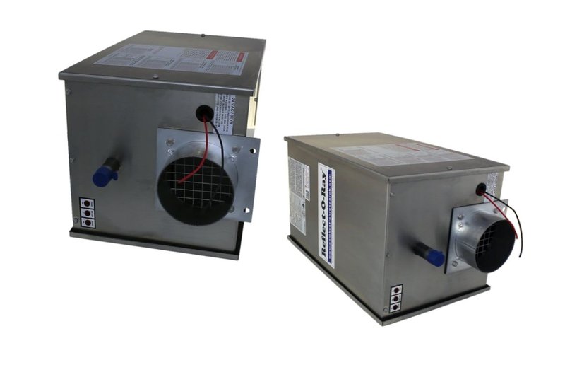 reflect-o-ray burner for industrial HVAC system