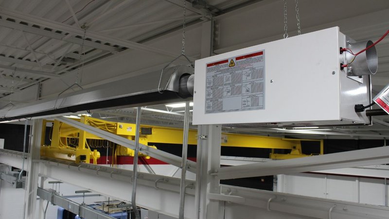 An installed Omega II DI System adhering to safe Heater Clearance.