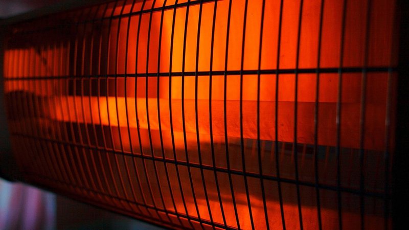 A close-up of a glowing orange element, illustrating what is infrared radiant heat.