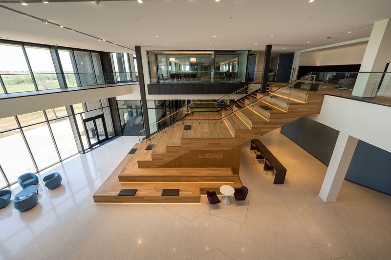 The image shows a monumental stairs with tiered seating 