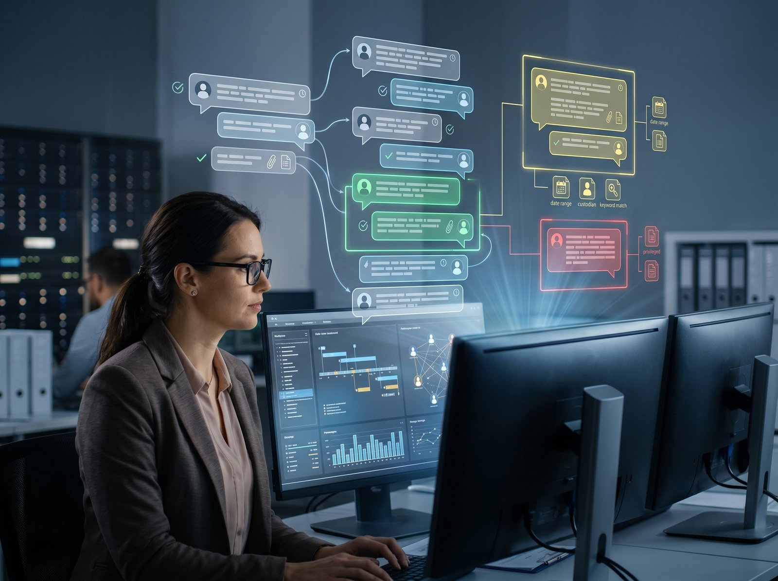 Off-channel communications in finance