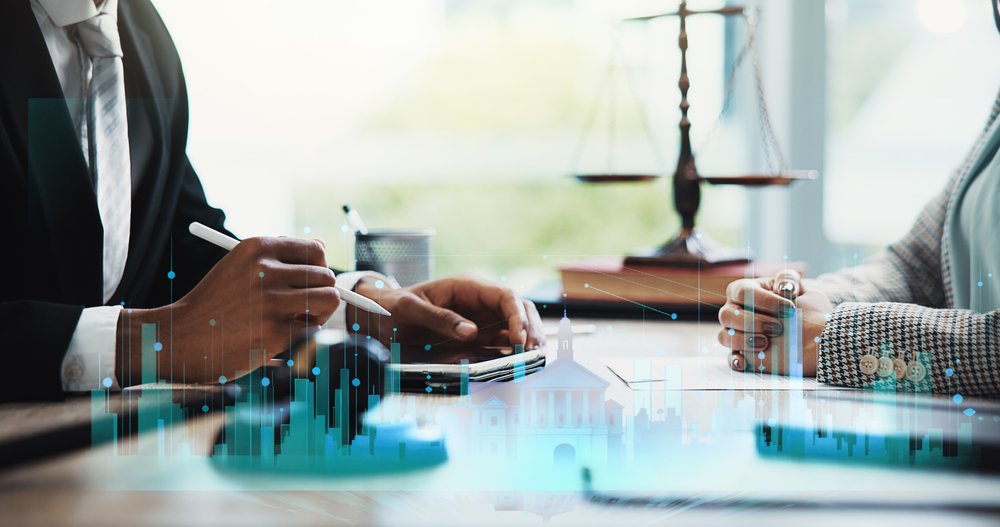 This is a picture of a legal team using digital forensics