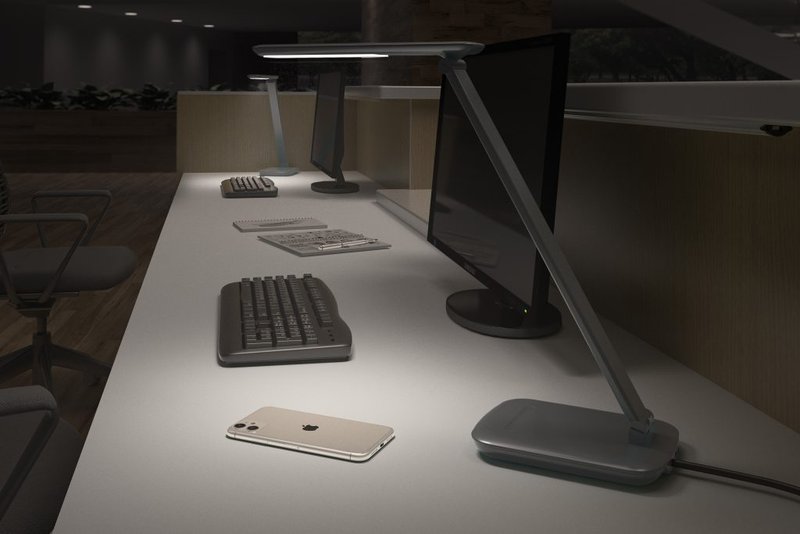 ergonomic task lighting for the desk