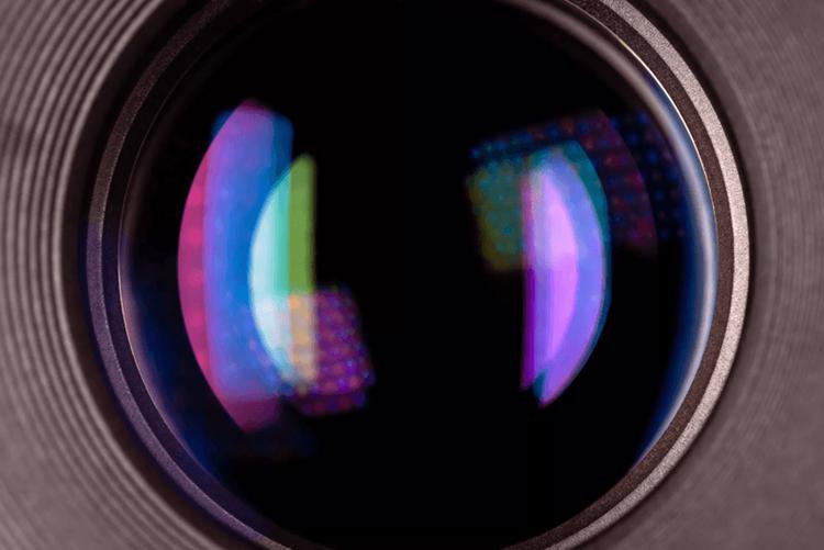 anti-reflective coating on lens