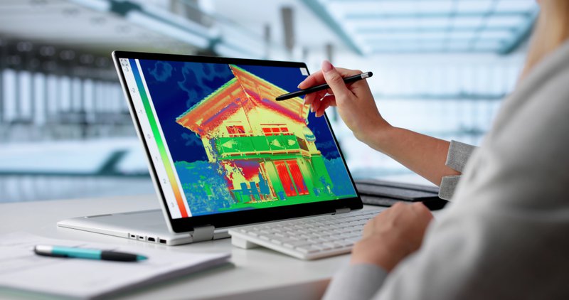 thermal imaging sensor at work