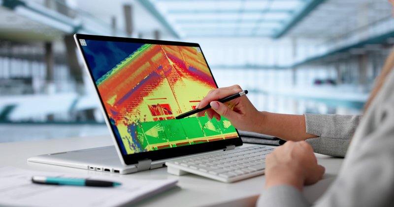 thermal imaging sensor at work