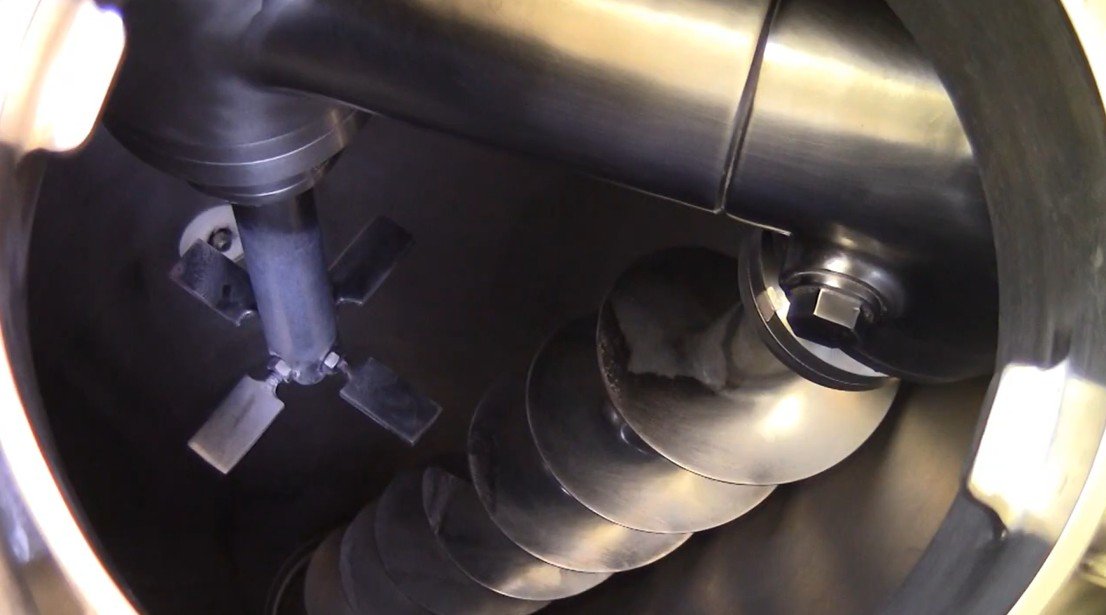 a look inside a conical screw mixer
