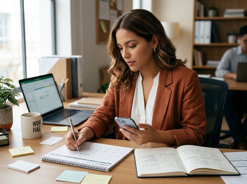 business owner studying growth strategies in a collaborative environment
