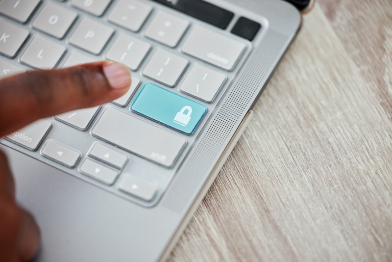 Secure user login representing access controls for enterprise analytics