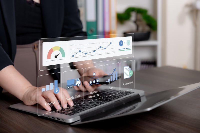 Connected business data sources integrated into a centralized reporting environment