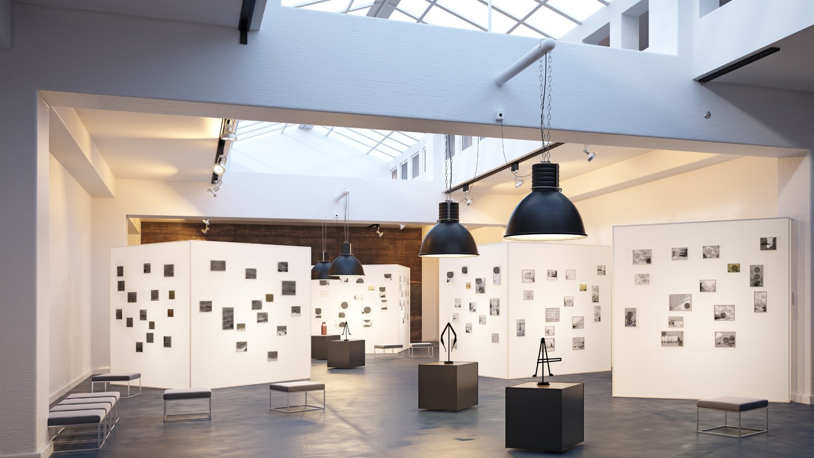 Modern cultural venue with building systems integrated discreetly into the architecture