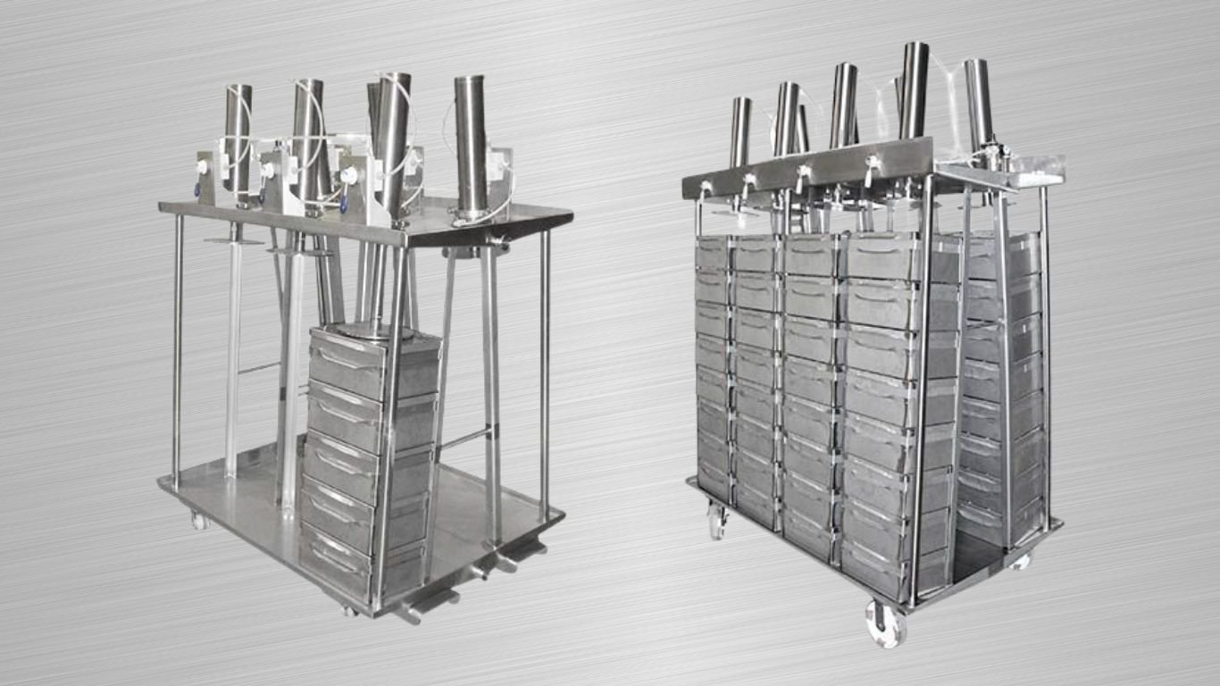 Koss A-frame vertical-style commercial cheese presses