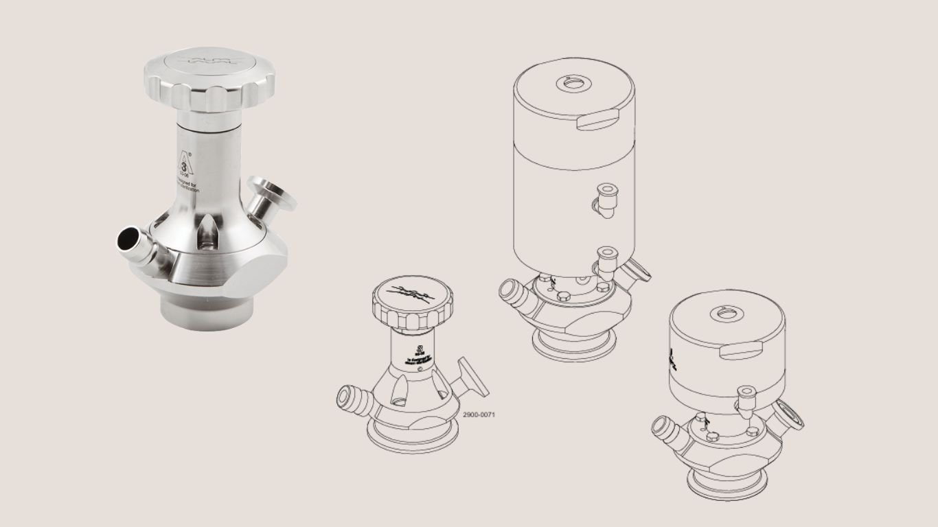 illustration of alfa laval sampling valve parts