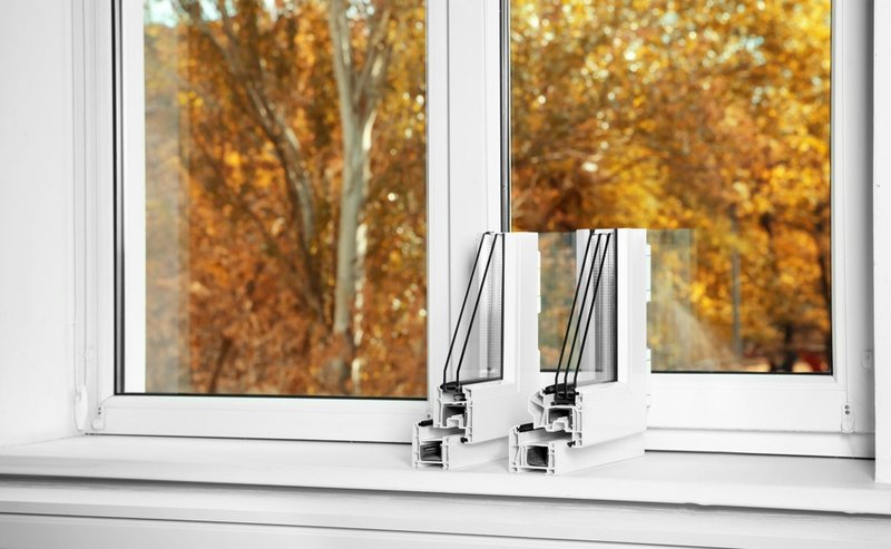 Triple-pane window cross-section showing what affects window replacement cost