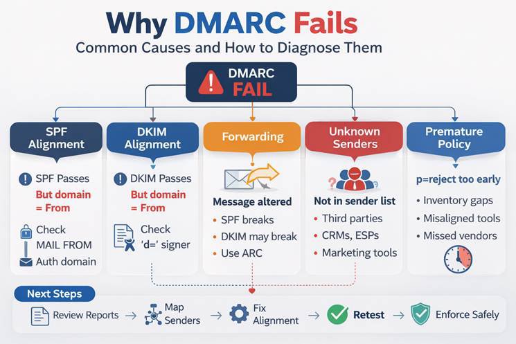 Why DMARC fails