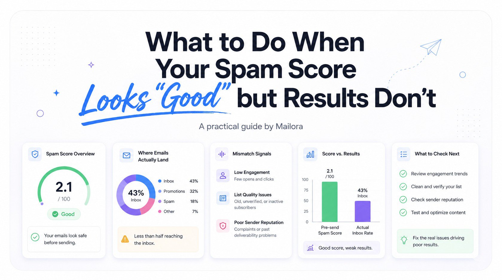 What to Do When Your Spam Score Looks "Good" but Results Don't