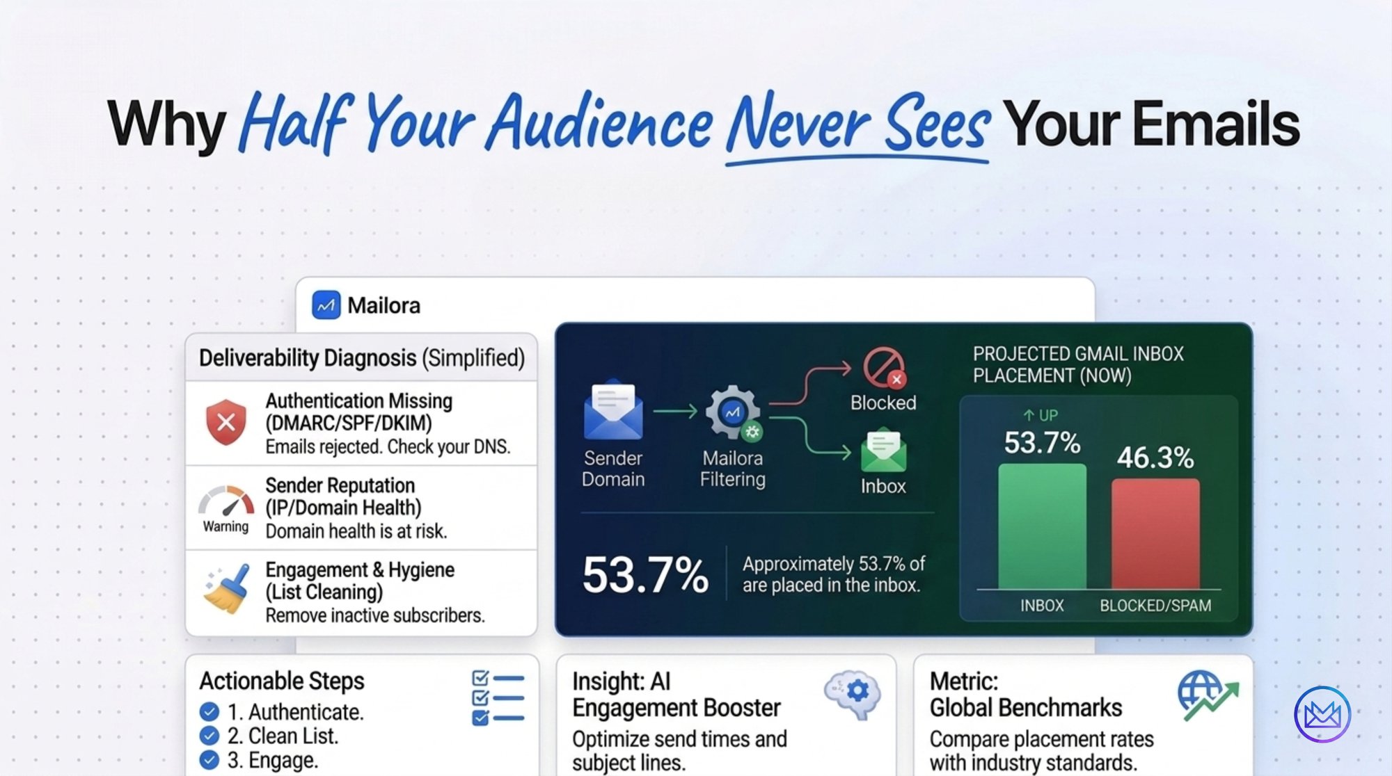 Gmail Inbox Placement in 2026: Why Half Your Audience Never Sees Your Emails