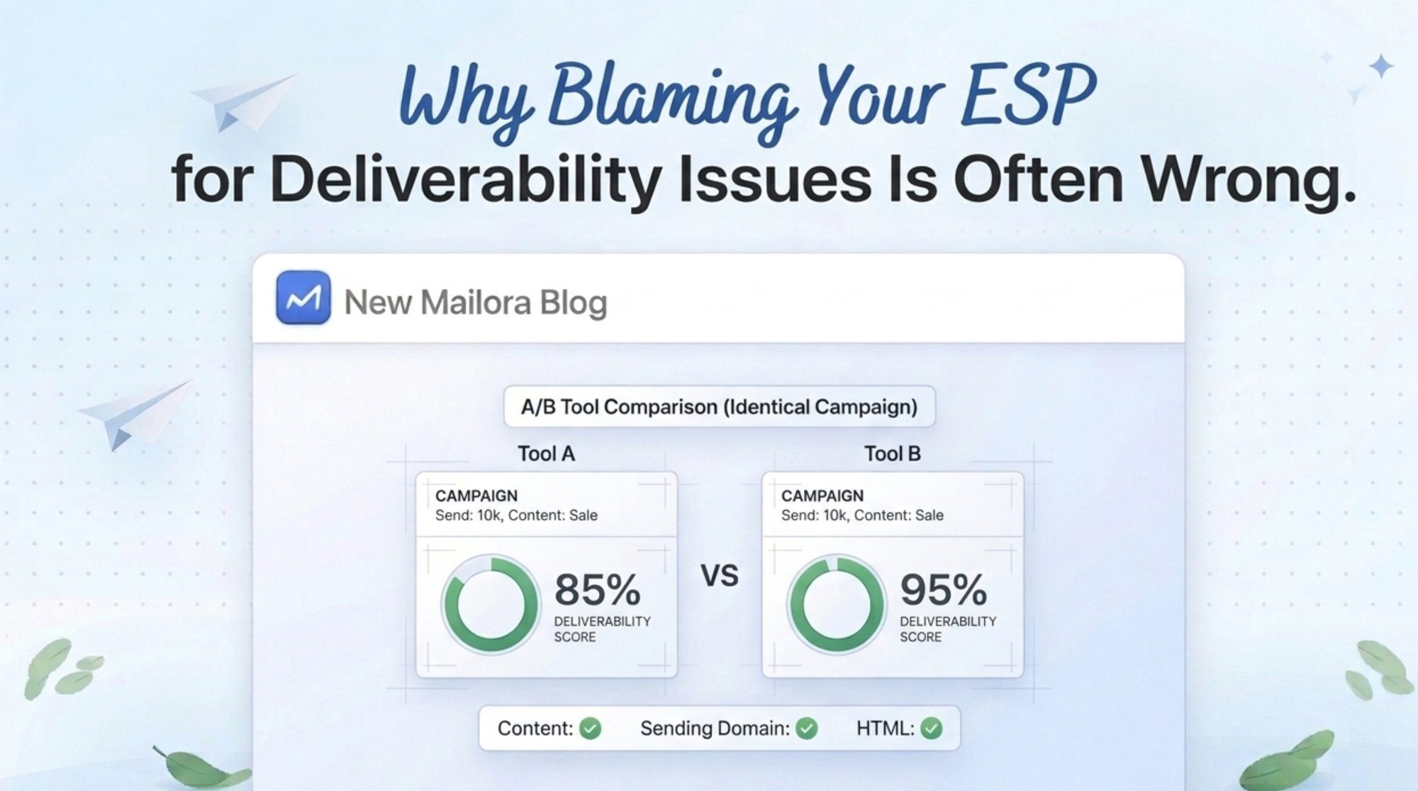 Why Blaming Your ESP for Deliverability Issues Is Often Wrong