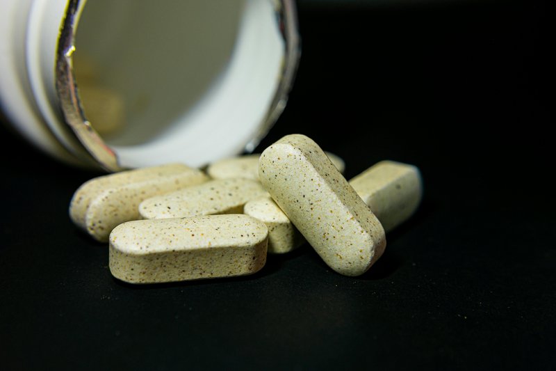 This photo features synthetic calcium supplements