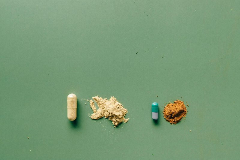 This photo features a comparison of gut health supplement options