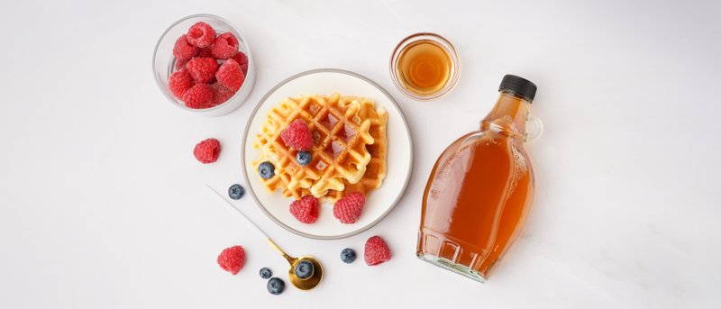 maple syrup glass bottles used for multiple products
