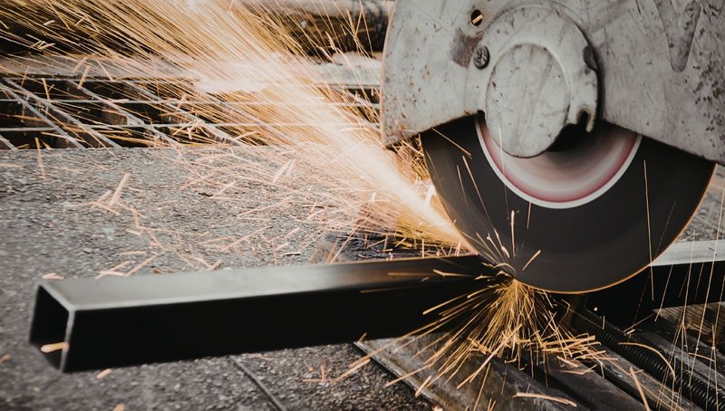 Critical Advantages of Mechanical Steel Tubing for OEM Applications 1 Mechanical steel tubing being cut for machining