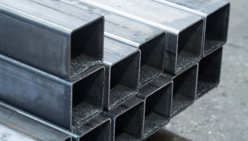 The Sustainability Benefits of Using Hollow Structural Steel in Green Building 2 A close-up of stacked square metal tubes showcasing raw Hollow Structural Steel.