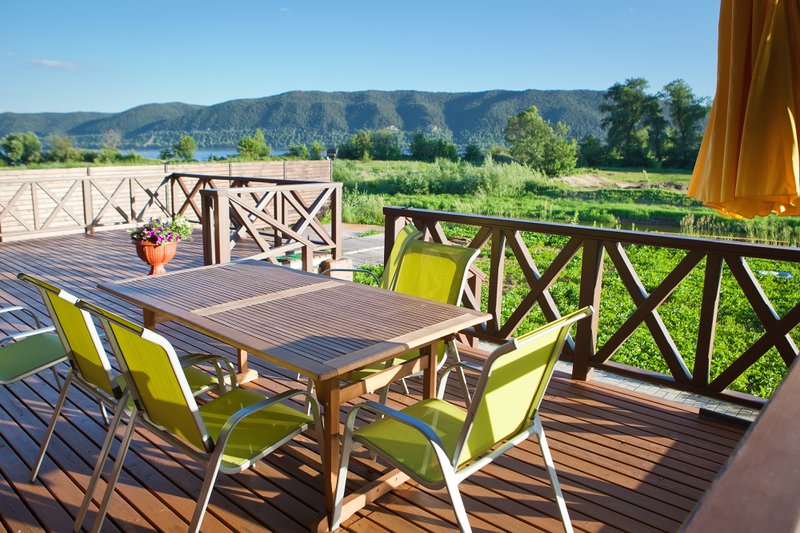 PVC Deck overlooking a waterfront