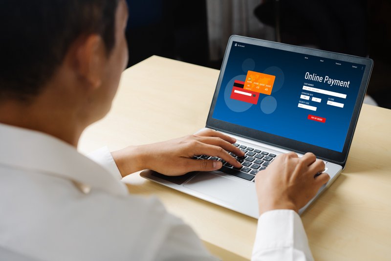 Homeowner paying dues through an online payment portal