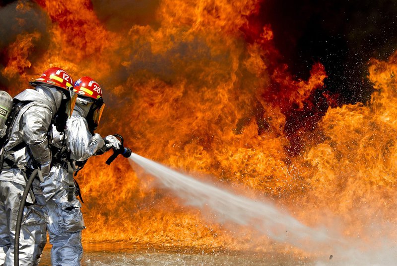 Firefighters in hostile event zones.