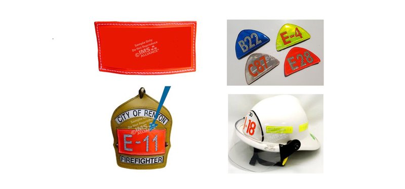 FAA Part 139 helmet inserts and reflective tags.