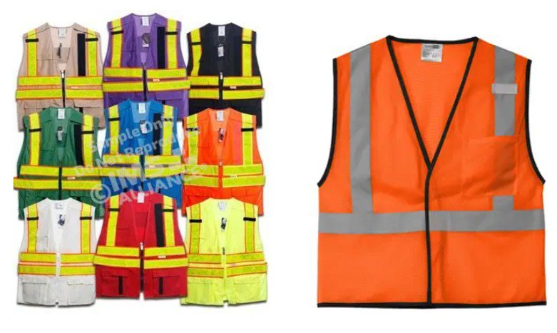 Reflective ICS vests for incident command roles.